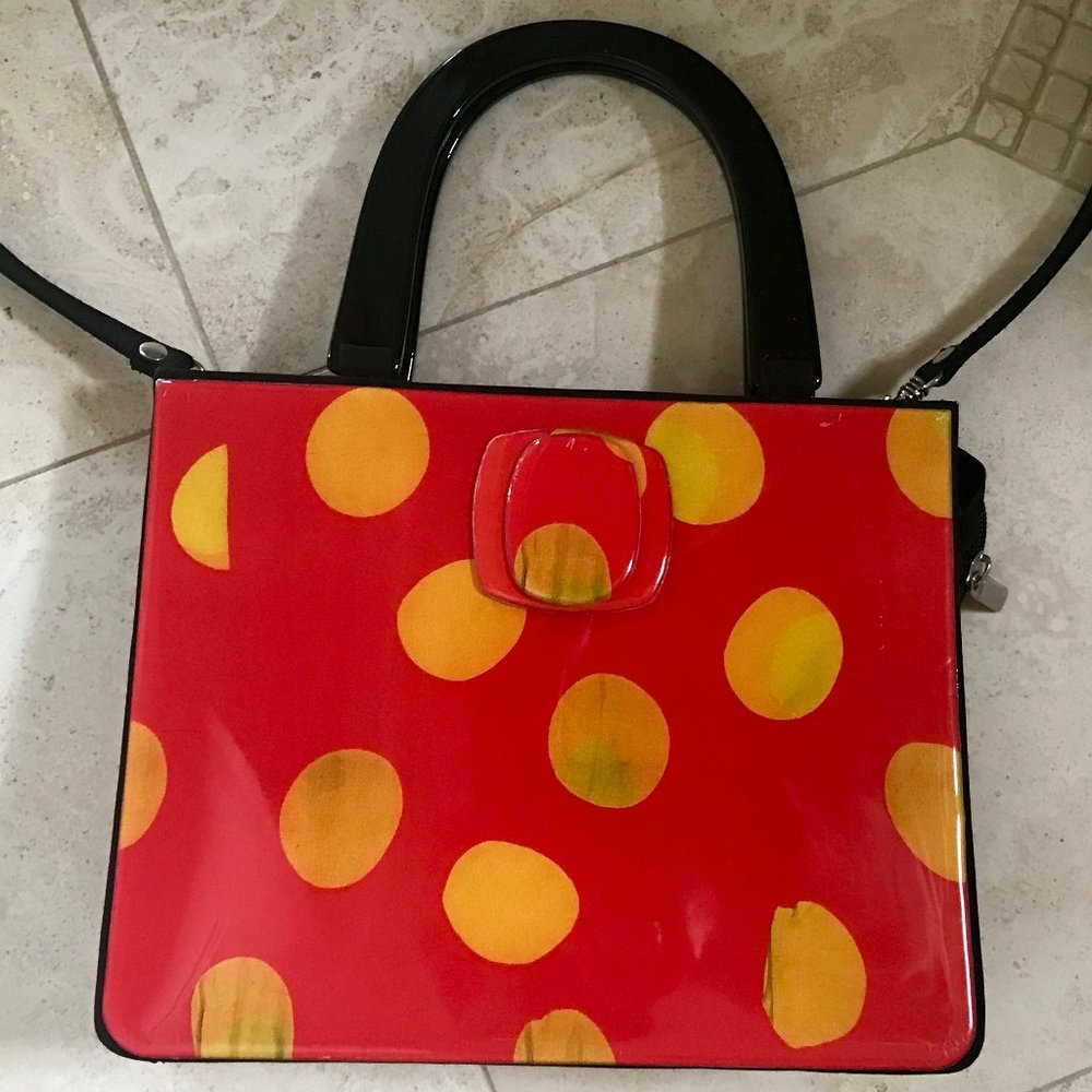 Sensational Pop Art Frascone Designer Handbag circa 1980s-90s